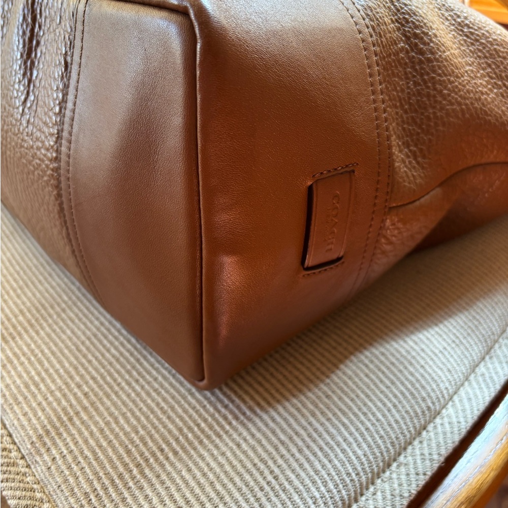 Coach Chestnut Leather Tote Bag - Picture 3 of 10